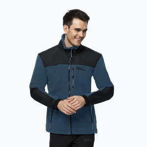 Bluza trekkingowa męska Jack Wolfskin Blizzard FZ blue coral