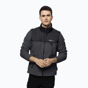 Bluza trekkingowa męska Jack Wolfskin Dna Grizzly FZ ebony