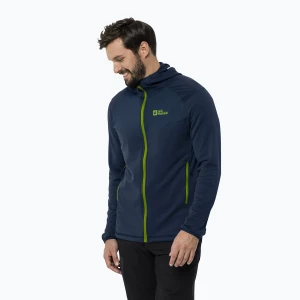 Bluza trekkingowa męska Jack Wolfskin Kolbenberg Hooded FZ dark sea