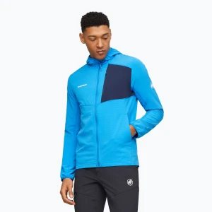 Bluza trekkingowa męska Mammut Madris Light ML Hooded Jacket Men glacier blue / marine