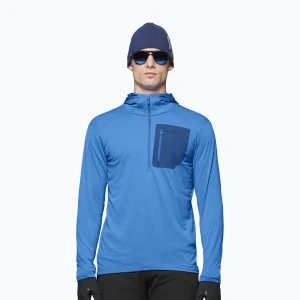 Bluza trekkingowa męska NORRONA Falketind Warm1 Hood brilliant blue / dark blue Norrøna