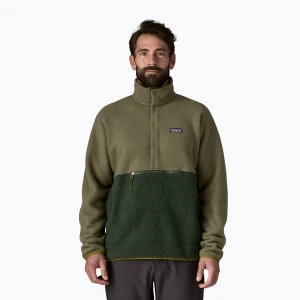 Bluza trekkingowa męska Patagonia Retro Pile 1 / 2 Snap P / O old growth green