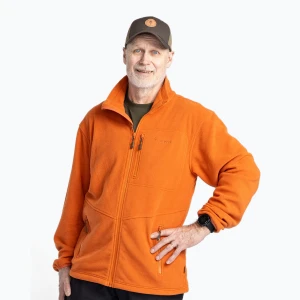 Bluza trekkingowa męska Pinewood Finnveden Fleece burned orange