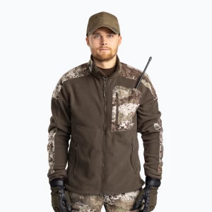 Bluza trekkingowa męska Pinewood Smaland Hunters Camou Fleece h.brown/strata