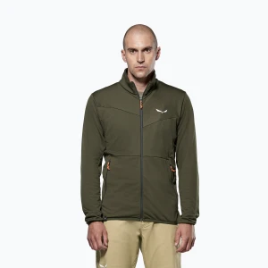 Bluza trekkingowa męska Salewa Puez Cammio PL dark olive Zielony