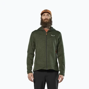 Bluza trekkingowa męska Salewa Puez Rocca Polarlite Hood dark olive