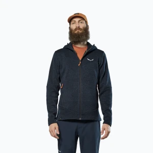 Bluza trekkingowa męska Salewa Puez Rocca Polarlite Hood navy blazer