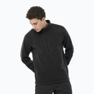 Bluza trekkingowa męska Salomon Chroma Fleece Hz deep black