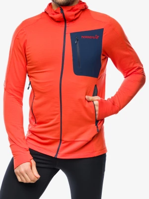 Bluza trekkingowa Norrona Falketind Power Grid Hood - arednalin