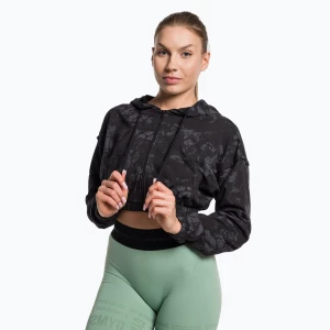 Bluza treningowa damska Gymshark KK Twins Zip Up Crop black/blue