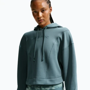 Bluza treningowa damska Nike Pro Therma-Fit Hoodie mineral slate/white