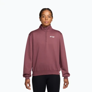 Bluza treningowa damska Nike Studio Fleece Sport pink smoke / mystic dates / white
