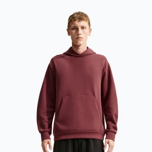 Bluza treningowa męska Nike 24.7 ImpossiblySoft Light Boulder / Black / Burgundy Crush Czerwony