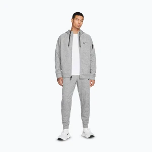 Bluza treningowa męska Nike Therma Fit Full-Zip dark grey heather/particle grey/black