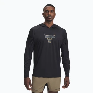 Bluza treningowa męska Under Armour Project Rock Iso-Chill Hoody black/hyper green