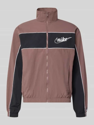Krój regular fit kurtka treningowa z logo Nike Oberżynowy