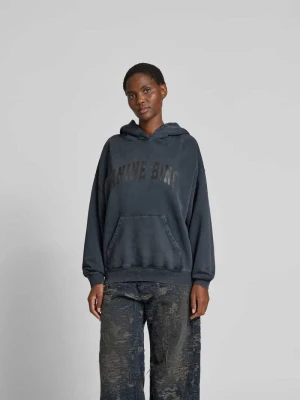 Bluza typu oversized z nadrukiem z logo Anine Bing Antracytowy