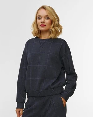 Zdjęcie produktu Bluza W Kratę Damska Deha Granatowy