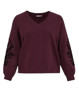 Bluza WE Fashion ciemnoliliowy melanż