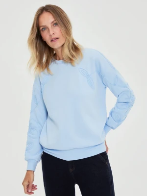 Bluza wkładana przez głowę błękitna Moodo