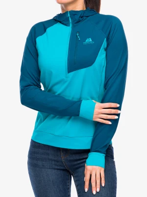 Bluza wspinaczkowa damska Mountain Equipment Aiguille Hooded Top - topaz/majolica blue