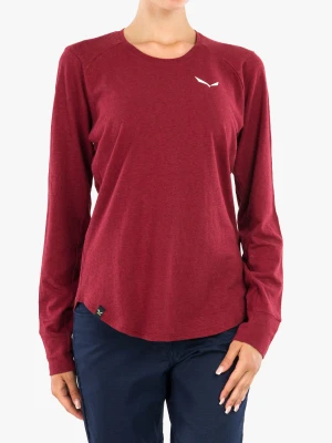 Bluza wspinaczkowa damska Salewa Lavaredo Hemp L/S Tee - syrah