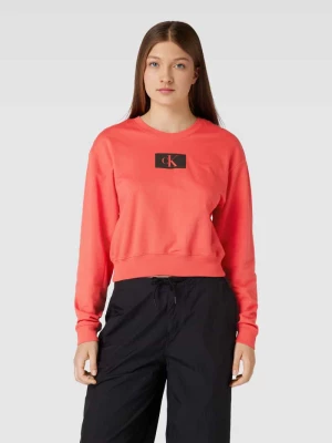 Bluza z bawełny z detalem z logo Calvin Klein Underwear