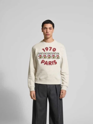 Bluza z czystej bawełny Kenzo Jasnoszary melanż
