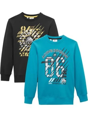Bluza z czystej bawełny organicznej (2 szt.) BonPrix czarny