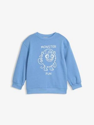 Bluza z czystej bawełny organicznej BonPrix niebieski