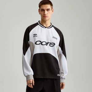 Bluza z dekoltem w serek i nadrukiem Core House