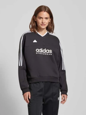 Bluza z detalami z logo ADIDAS SPORTSWEAR