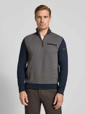 Bluza z detalami z logo Bugatti