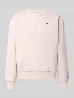 Bluza z detalami z logo Champion Brudnoróżowy