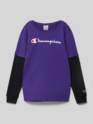 Bluza z detalami z logo i okrągłym dekoltem Champion