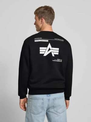Bluza z detalem z logo alpha industries