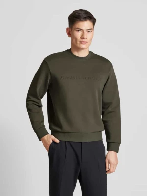 Bluza z detalem z logo Armani Exchange