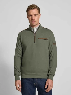 Bluza z detalem z logo Bugatti