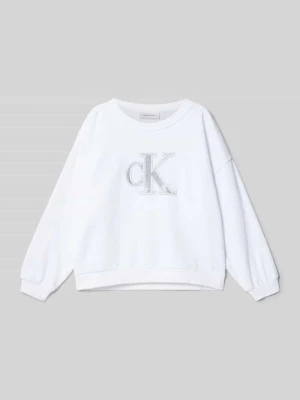 Bluza z detalem z logo Calvin Klein Jeans