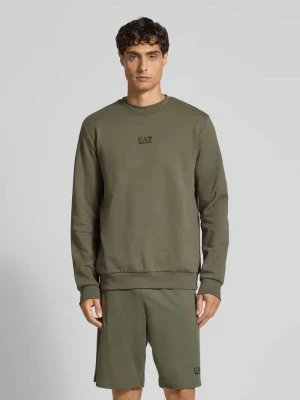 Bluza z detalem z logo EA7 Emporio Armani