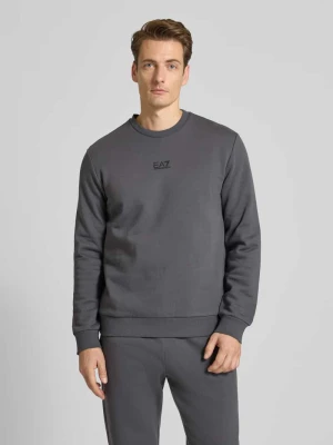 Bluza z detalem z logo EA7 Emporio Armani