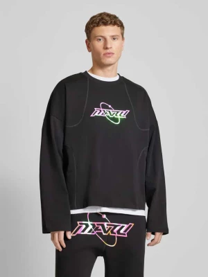 Bluza z długim rękawem i nadrukiem z logo — REVIEW X MATW
