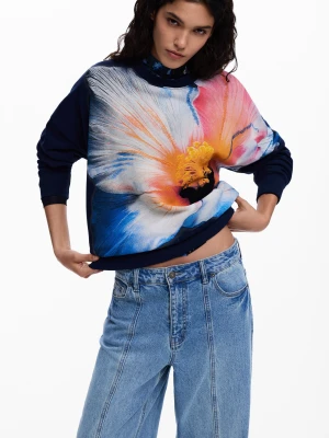 Bluza z dużym kwiatem Desigual