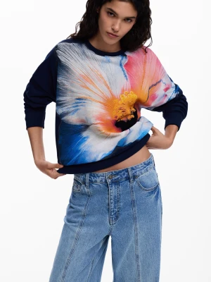 Bluza z dużym kwiatem Desigual