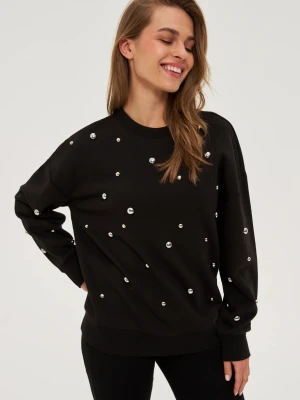 Bluza z dżetami czarna Moodo