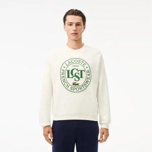 Bluza z grafiką o luźnym kroju Lacoste