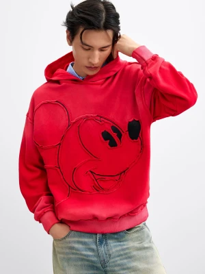 Bluza z haftem Mickey™ Desigual czerwony