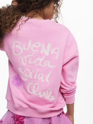 Bluza z haftem słońce Desigual