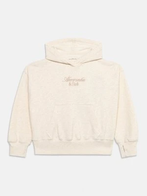 Bluza z kapturem Abercrombie & Fitch beżowy