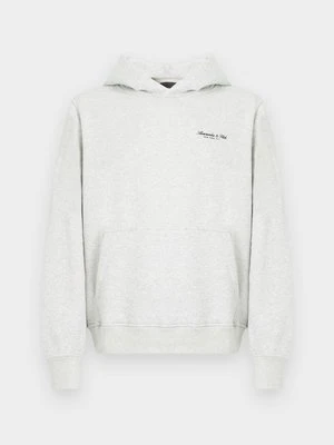 Bluza z kapturem Abercrombie & Fitch szary